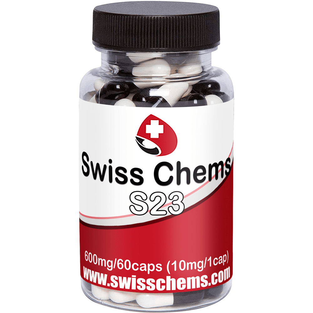 SwissChems S-23 Selective Androgen Receptor Modulator Capsules 10mg 60 Count - Image 2